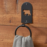 Black Bear Ring Hook - Park Designs - The Fox Decor