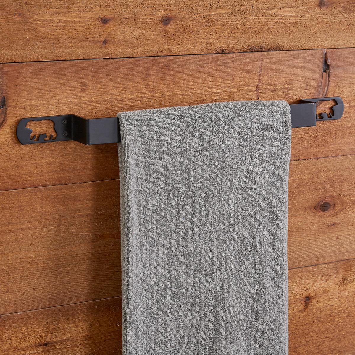 Black Bear Towel Bar 16" - Park Designs - The Fox Decor
