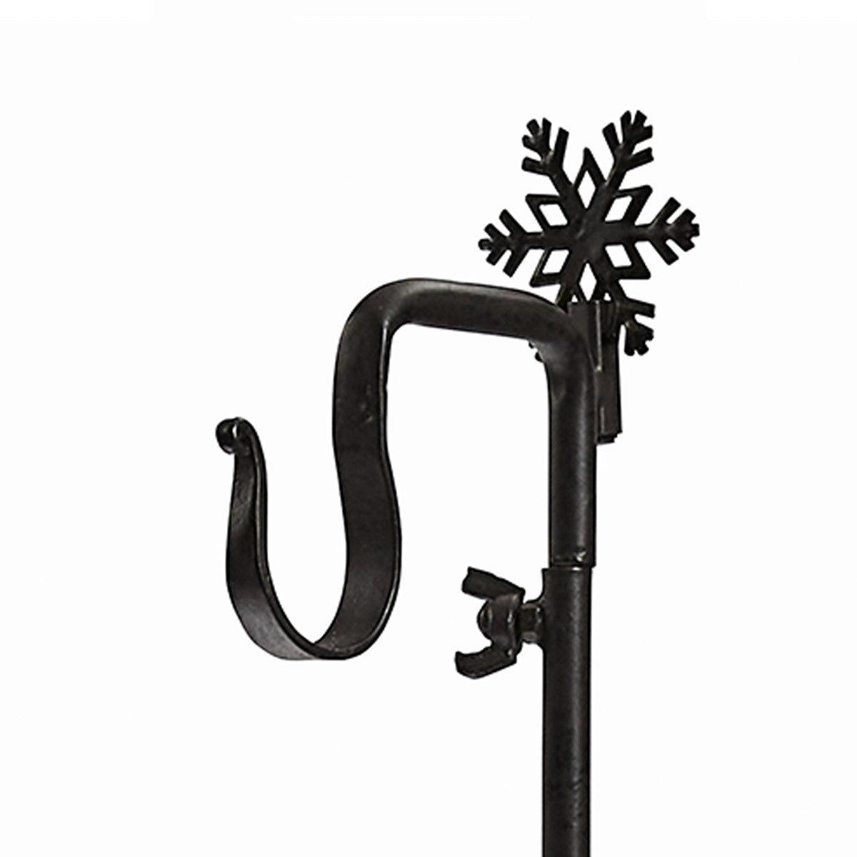 Snowflake Stocking Hanger - Iron Vertical Adjustable Park Designs - The Fox Decor