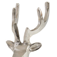 Sitting Silver Reindeer - The Fox Decor