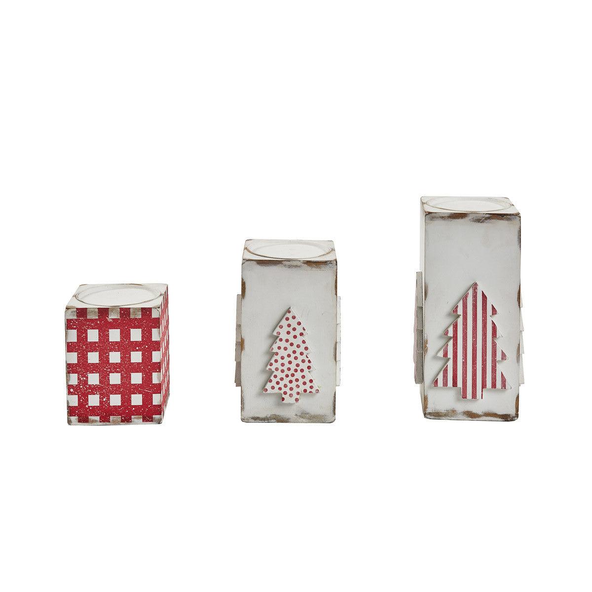 Tree Pillar Holders - Set of 3 - Park Designs - The Fox Decor