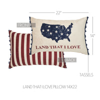 Land That I Love Pillow 14x22 VHC Brands