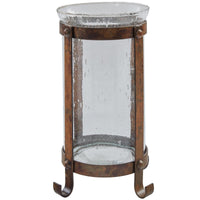 Thumbnail for Strap Metal Pillar Holder Tall - Set of 2 Park Designs - The Fox Decor