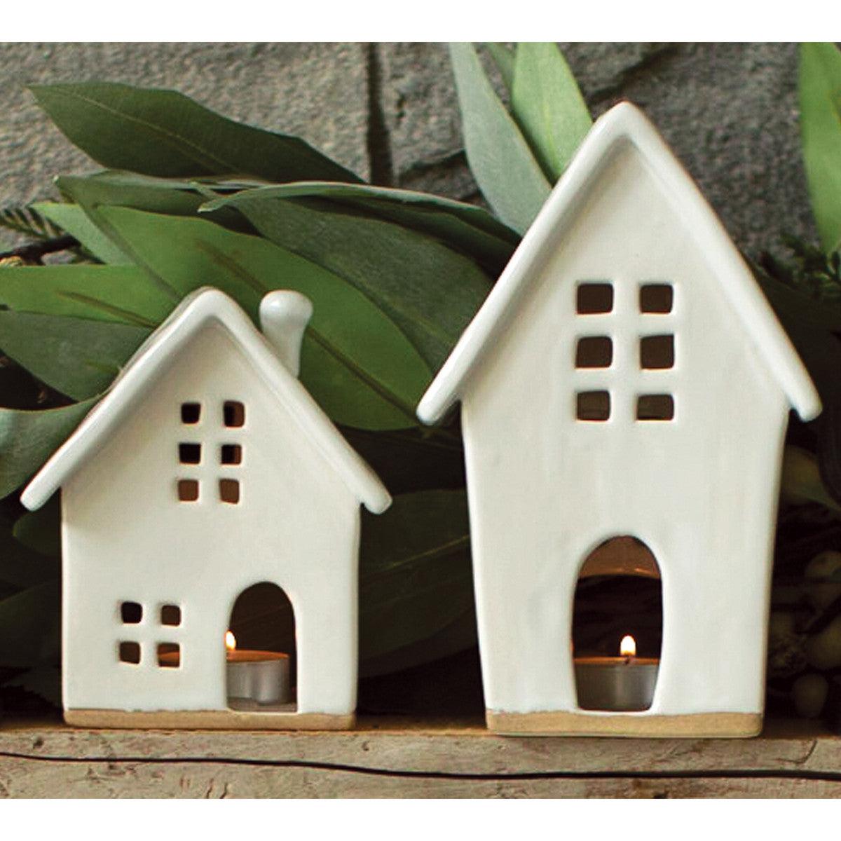 Ceramic Tealight House - Large Park Designs - The Fox Decor