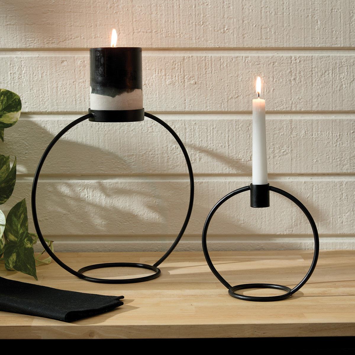 Circle Taper Holder -Set of 2 Park Designs - The Fox Decor