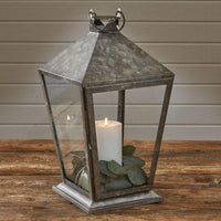 Thumbnail for Tall Square Galvanized Lantern - Park Designs - The Fox Decor