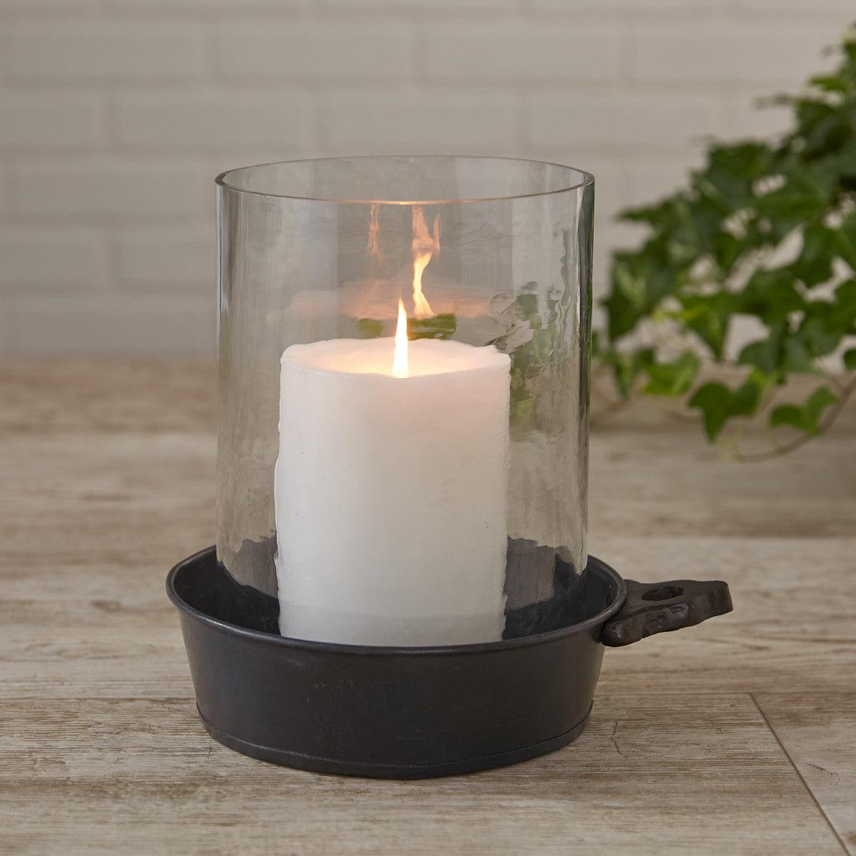 Porringer Pillar Holder with Hurricane - Park Designs - The Fox Decor