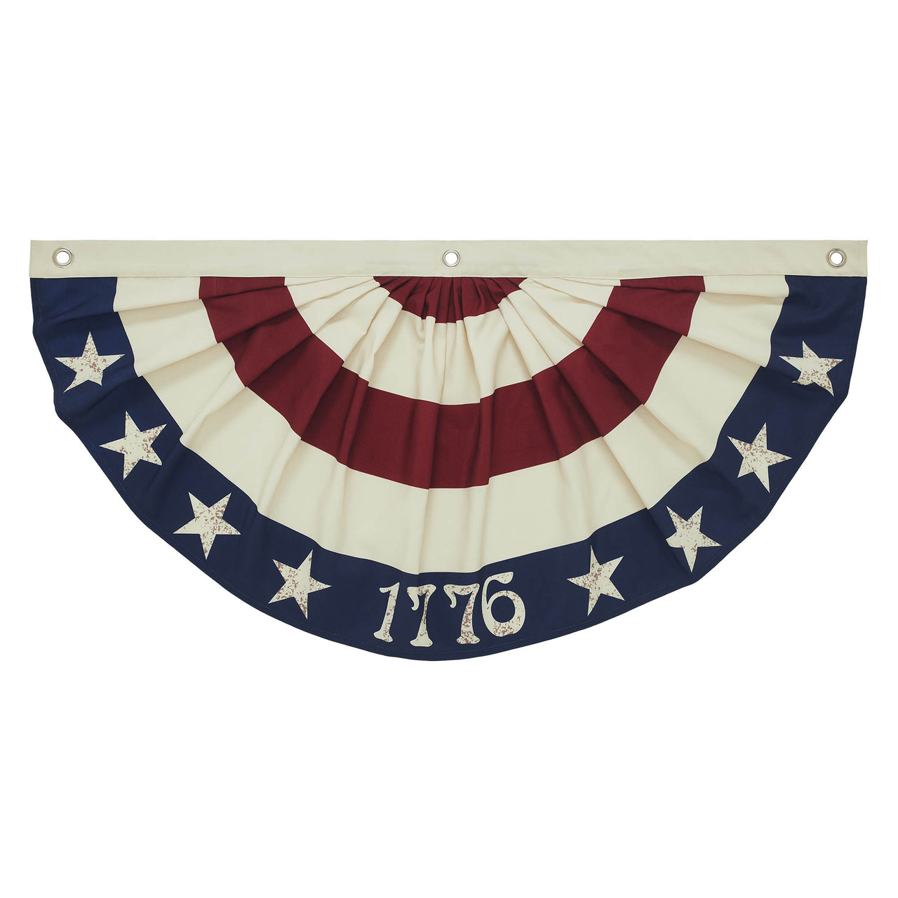 My Country 1776 USA Bunting Flag 18x36 - VHC Brands