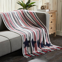 Hatteras Stars Woven Throw 50x60 - VHC Brands