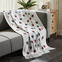 Celebration Stars Woven Throw 50x60 - VHC Brands