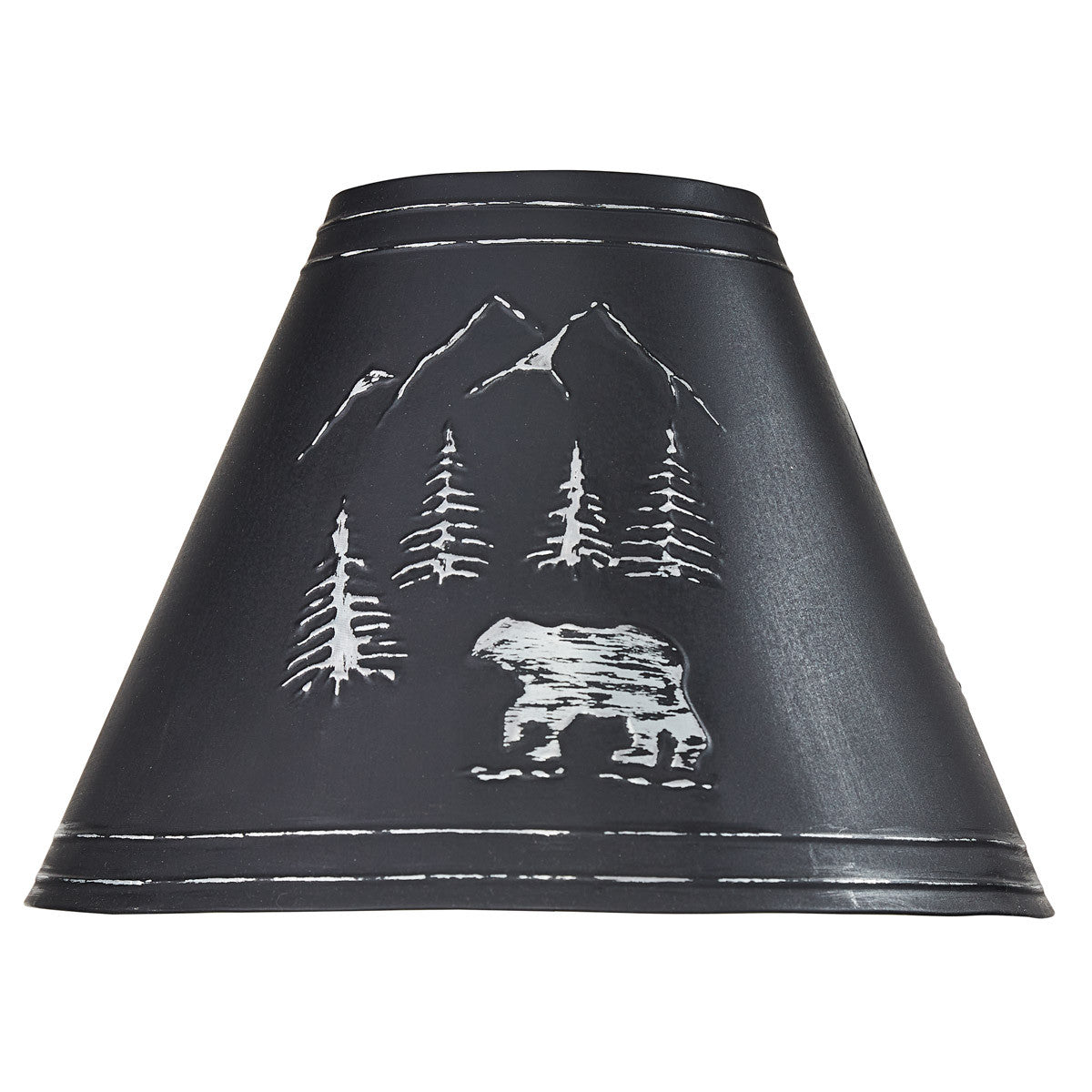 Black Bear Embossed Metal Lampshade 14" - Park Designs