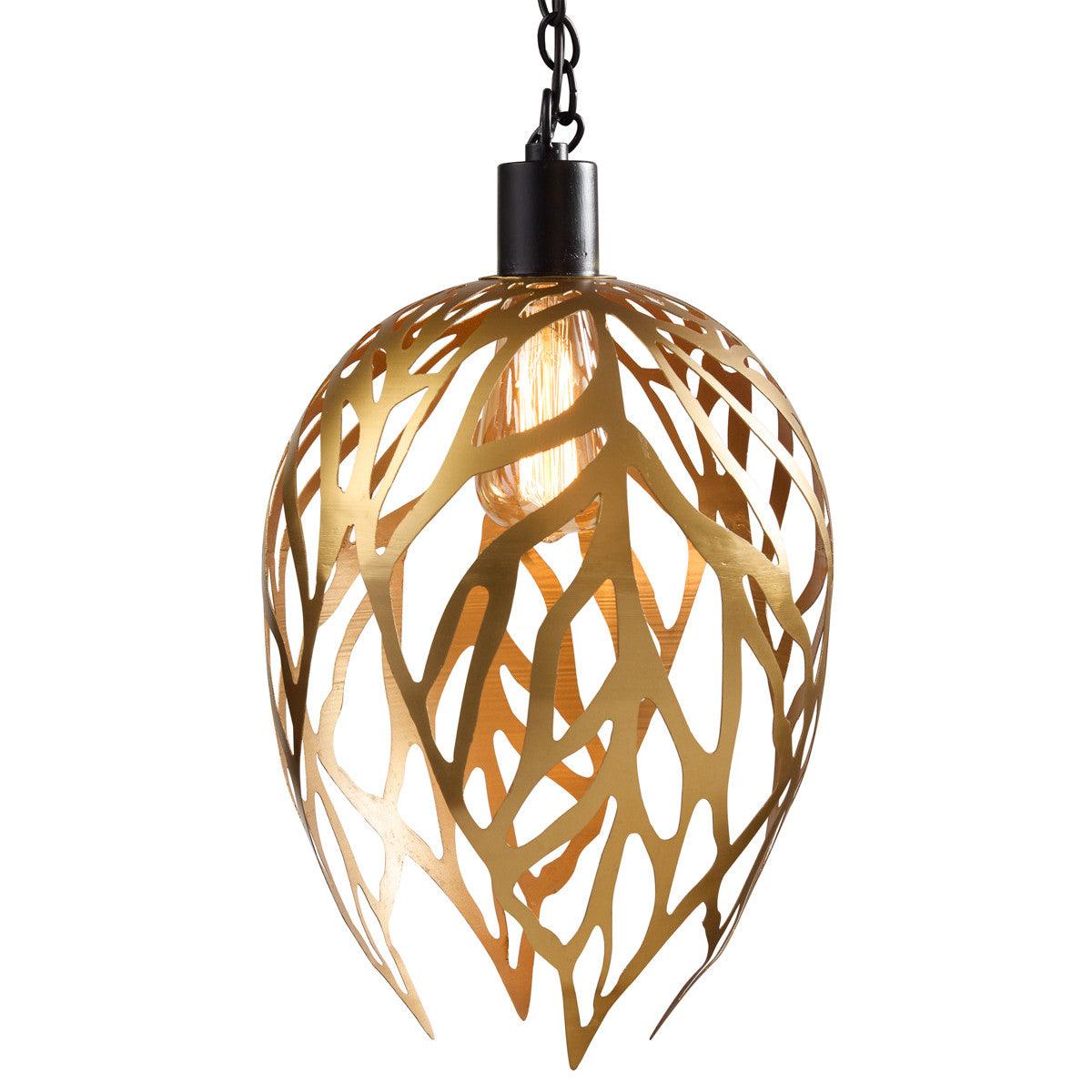 Gold Leaf Pendant - Park Designs - The Fox Decor