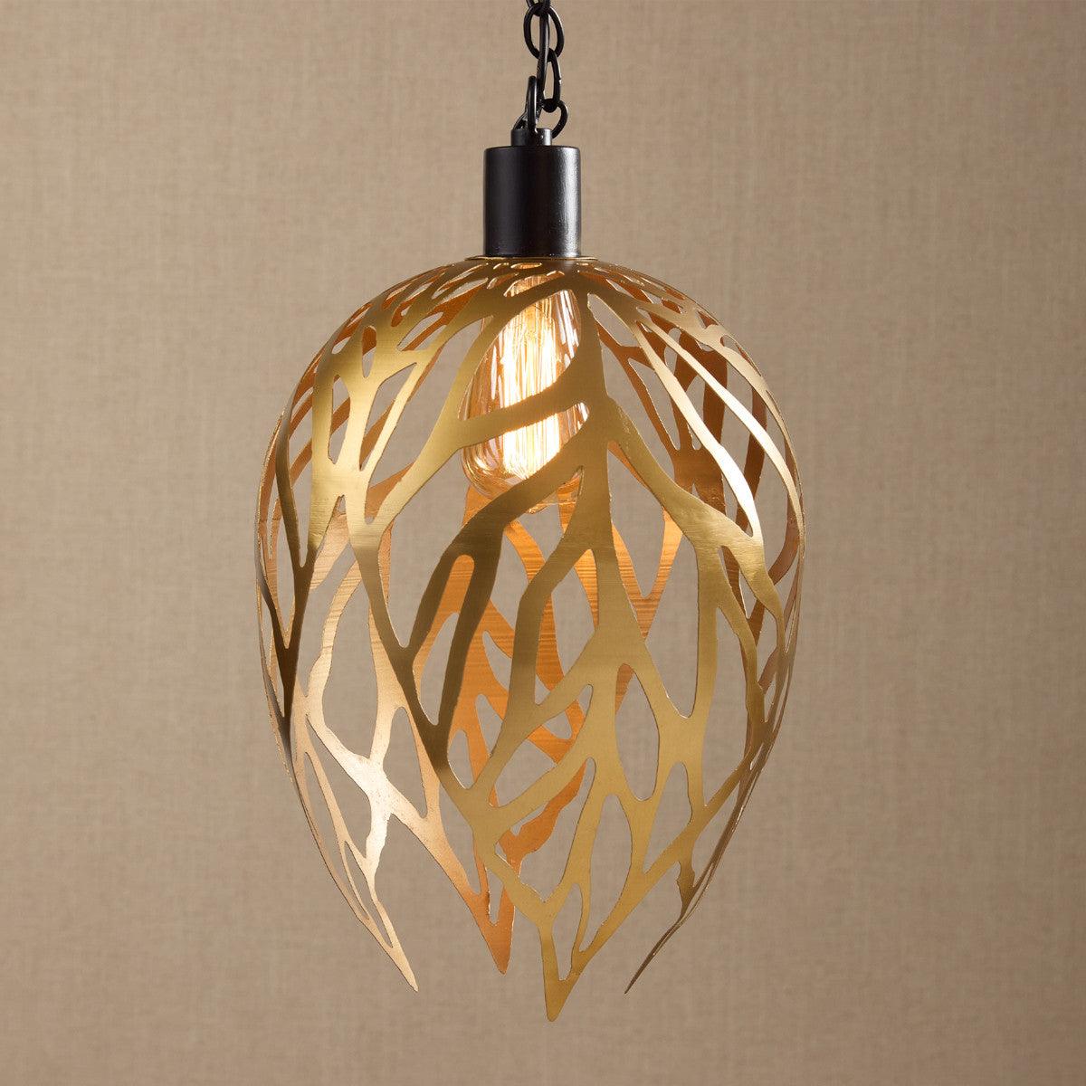 Gold Leaf Pendant - Park Designs - The Fox Decor