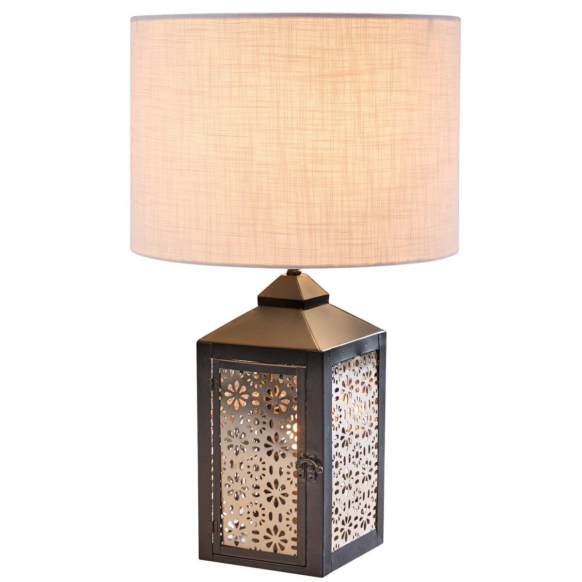 Petals Lantern Lamp With Shade - Park Designs