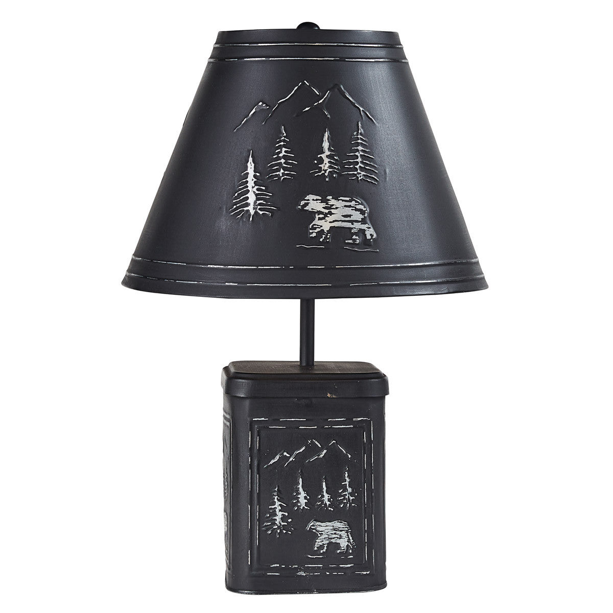 Black Bear Lamp With Shade - Park Designs