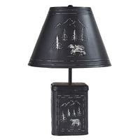 Thumbnail for Black Bear Lamp With Shade - Park Designs