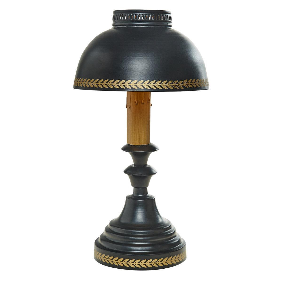 Black Tole Accent Lamp with Shade - Park Designs