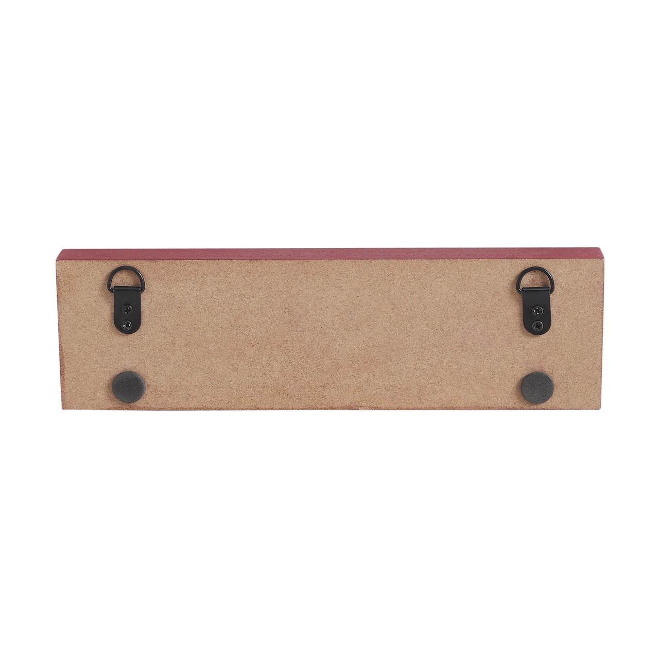 Home Of The Brave w/ Red Blue Star Stripes MDF Block Sign 3x10x1 VHC Brands