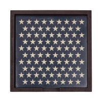 Thumbnail for White Stars On Navy MDF Coaster w/ Container Set of 6 4x4 VHC Brands