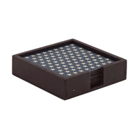 Thumbnail for White Stars On Navy MDF Coaster w/ Container Set of 6 4x4 VHC Brands