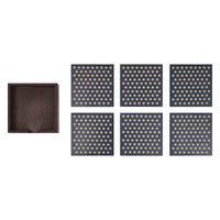 Thumbnail for White Stars On Navy MDF Coaster w/ Container Set of 6 4x4 VHC Brands