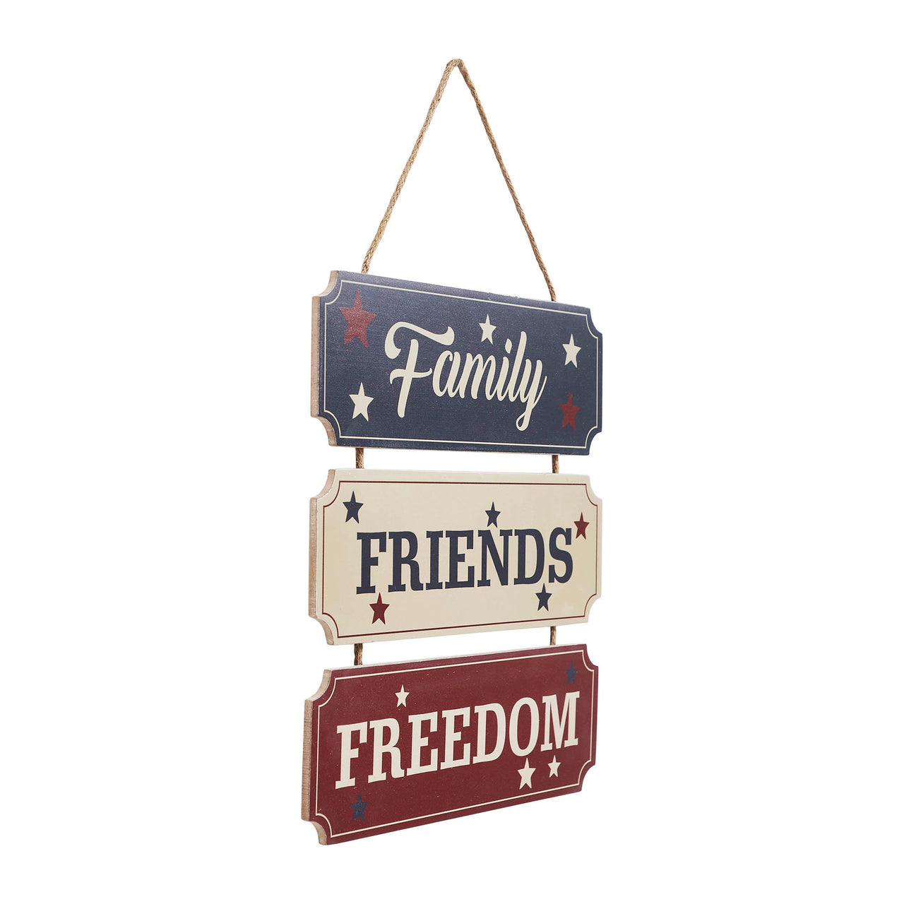 Family Friends Freedom MDF Wall Hanging 12x12 VHC Brands