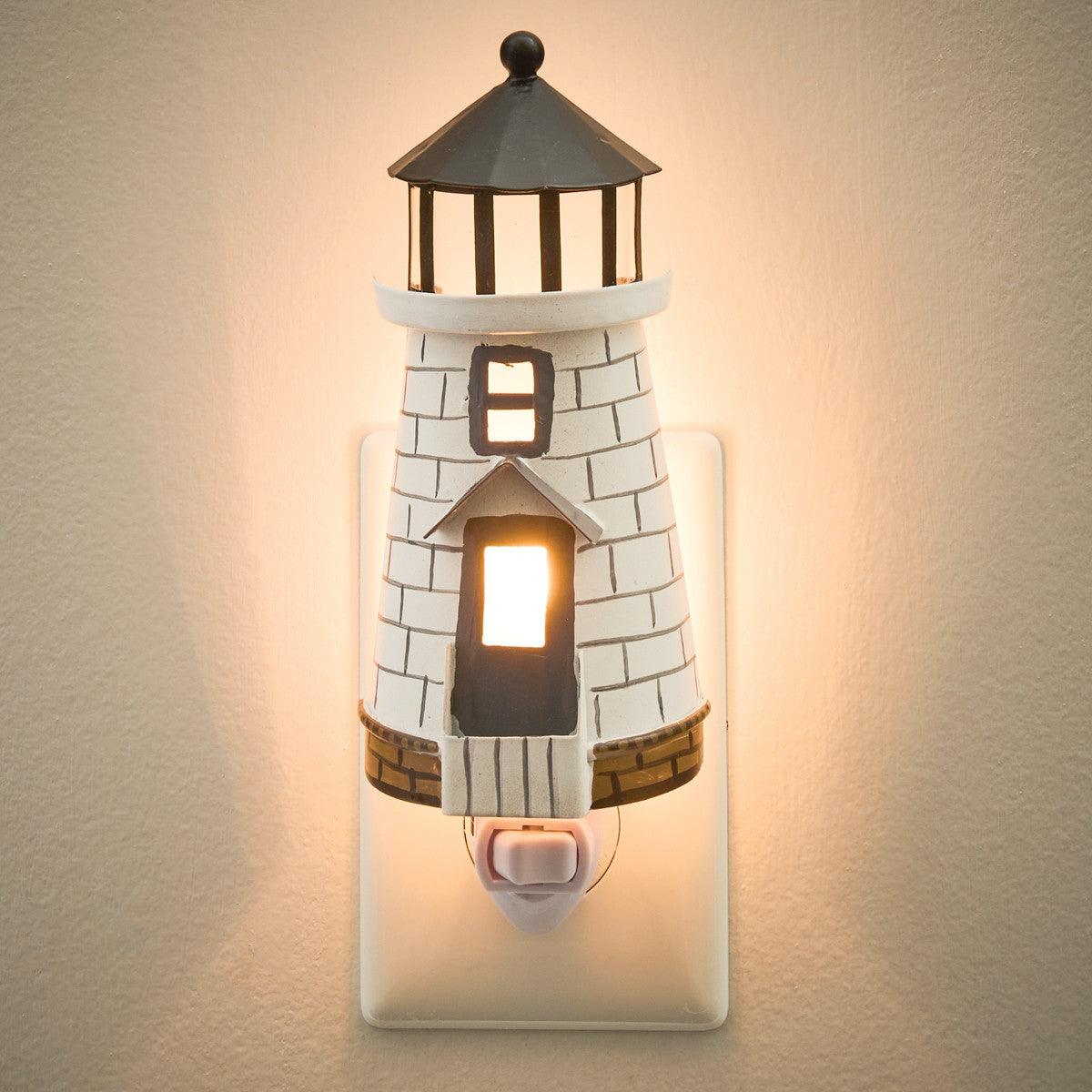 Mystic Seaport Light House Night Light - Set of 4 Park Designs - The Fox Decor