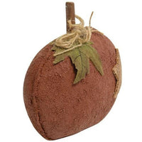 Stiffened Primitive Orange Pumpkin w Star - The Fox Decor