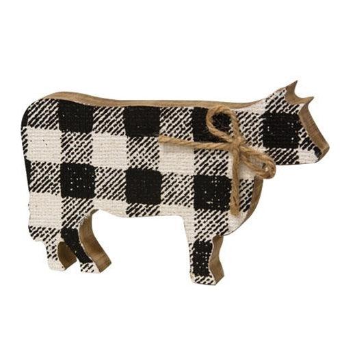 Black & White Buffalo Check Chunky Cow - The Fox Decor