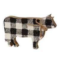 Black & White Buffalo Check Chunky Cow - The Fox Decor