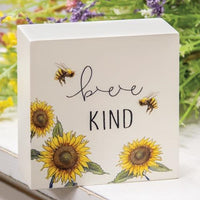 Thumbnail for Bee Kind Sunflower Box Sign