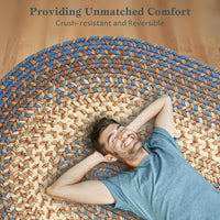Thumbnail for Easy Living Braided Area Rug - Oval