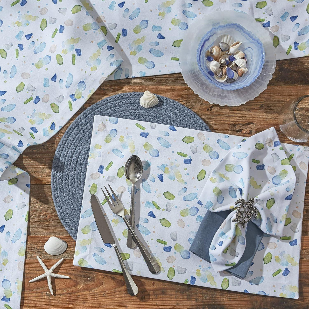 Sea Glass Napkin - Set of 4 Park Designs - The Fox Decor