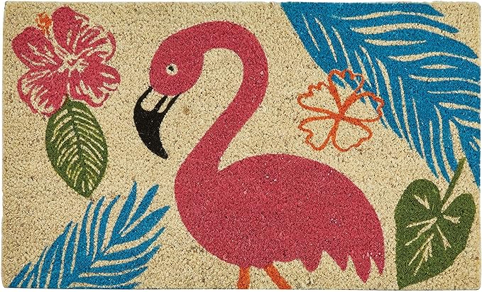 Flamingo Coir Doormat Park Designs