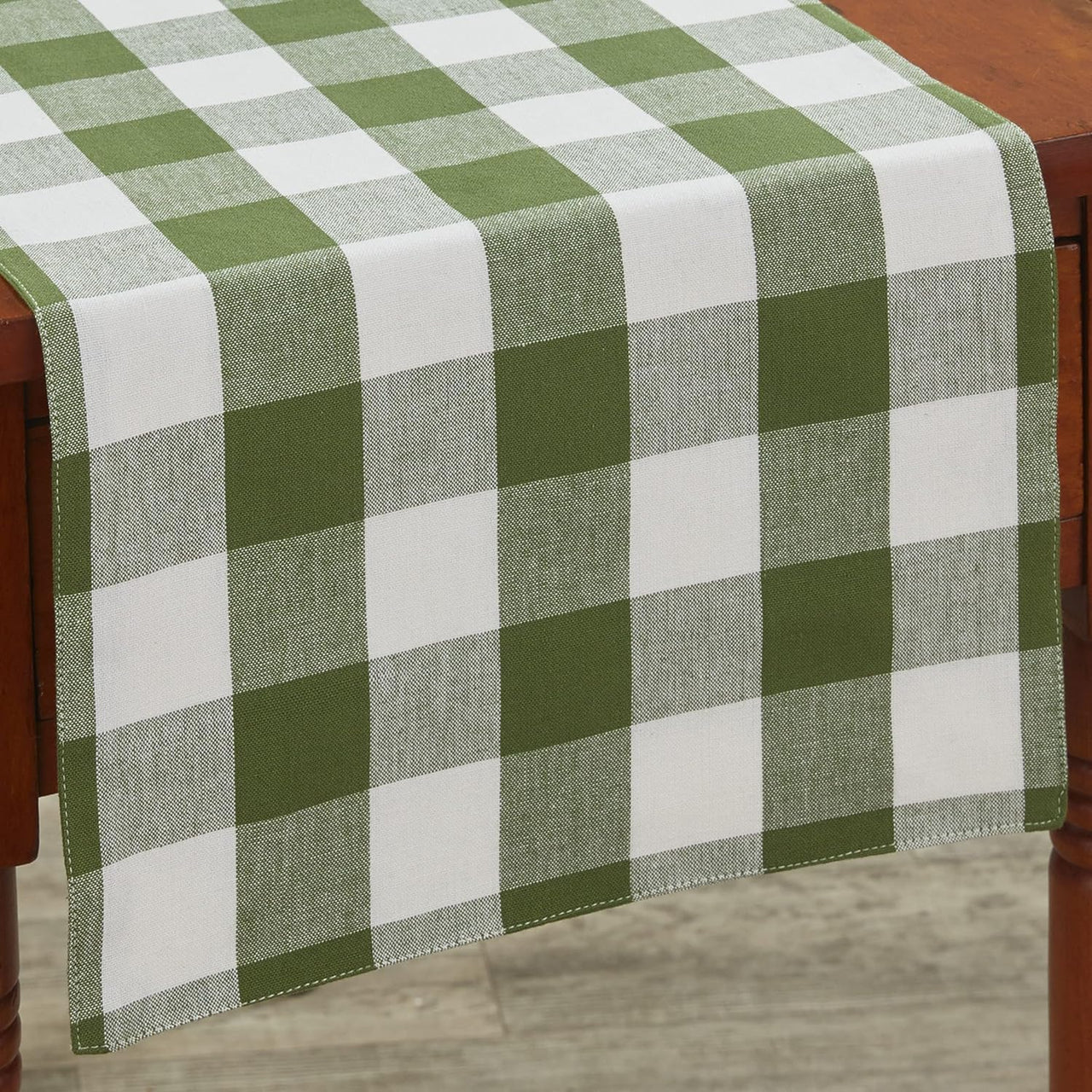 Wicklow Check Backed Table Runner 36"L- Sage Set of 2 Park Designs