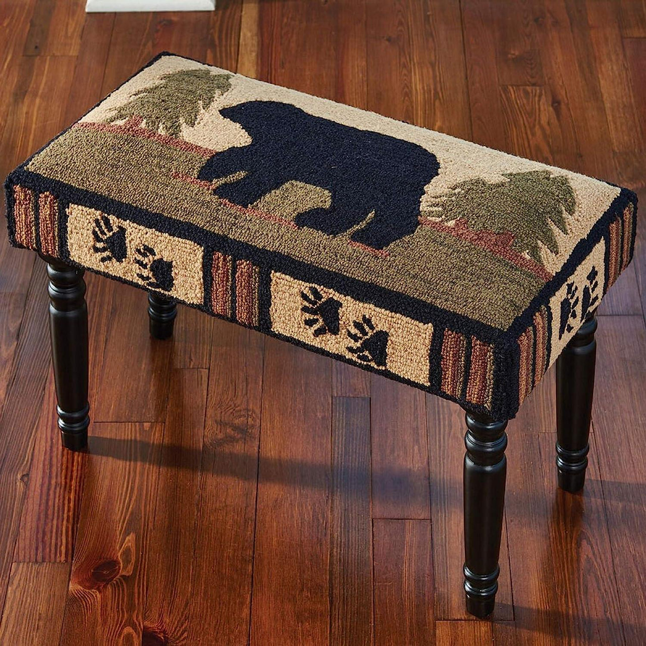 Adirondack Bear Hooked Bench Park Designs