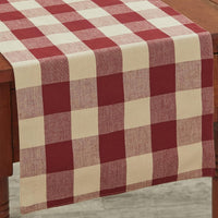 Thumbnail for Wicklow Check Table Runners - Garnet Backed Park Designs - The Fox Decor
