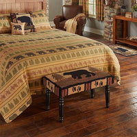 Thumbnail for Adirondack Bear Hooked Bench Park Designs - The Fox Decor