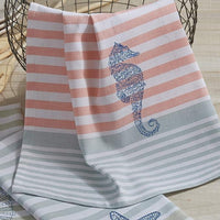 Thumbnail for Sea Life Embroidered Seahorse Dishtowel Set of 2 Park Designs - The Fox Decor