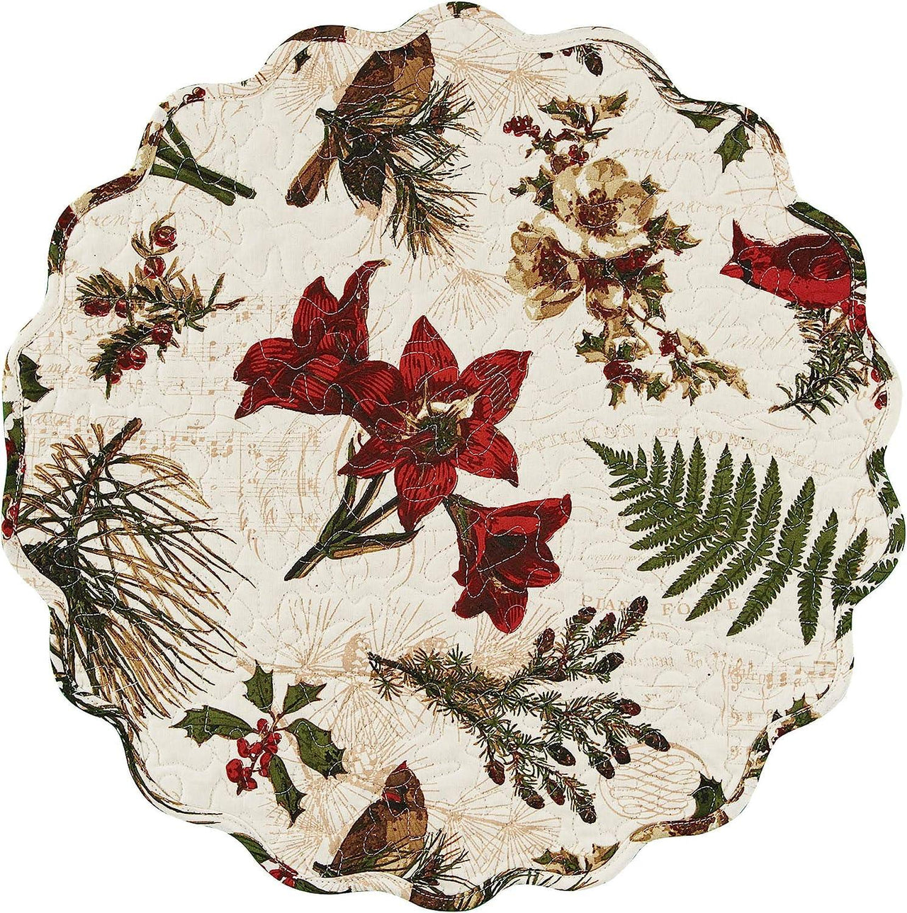 Nature Sings Quilted Placemats - Set of 8 Park Designs - The Fox Decor