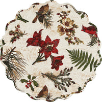 Nature Sings Quilted Placemats - Set of 8 Park Designs - The Fox Decor