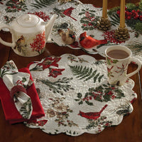 Nature Sings Quilted Placemats - Set of 8 Park Designs - The Fox Decor