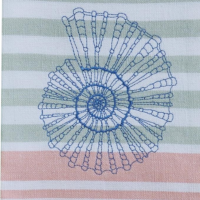 Sea Life Embroidered Shell Dishtowel Set of 2 Park Designs