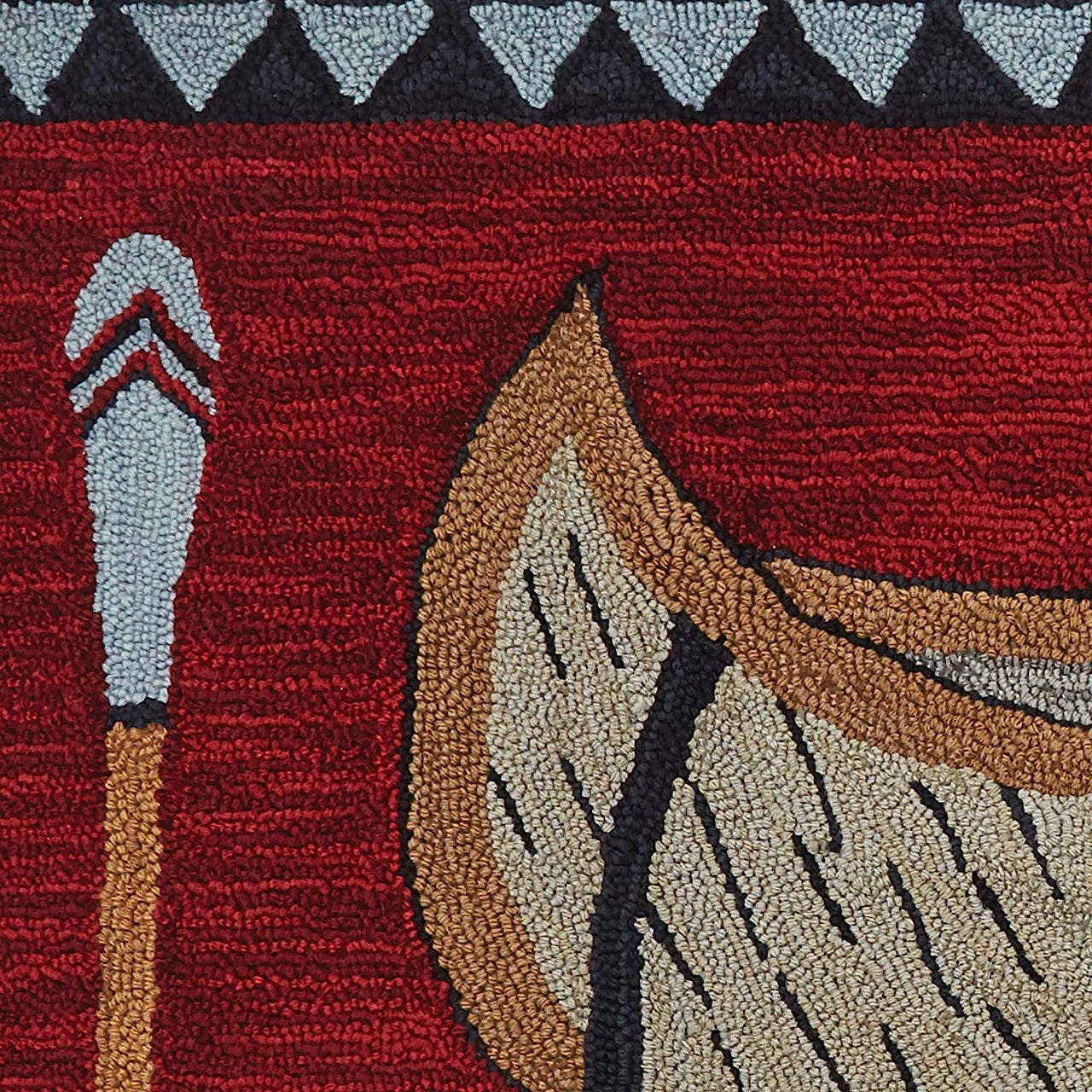 Wilderness Canoe Hooked Rug Runner- 24" x 72" (2 x 6') Park Designs