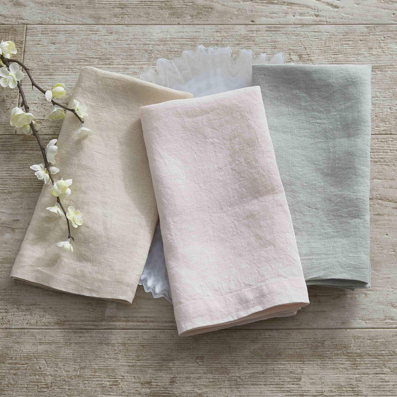 LINEN NAPKIN - BLUSH  Set of 6 Park Designs