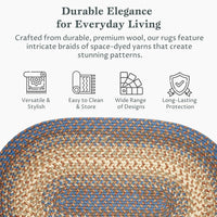 Thumbnail for Easy Living Braided Area Rug - Oval