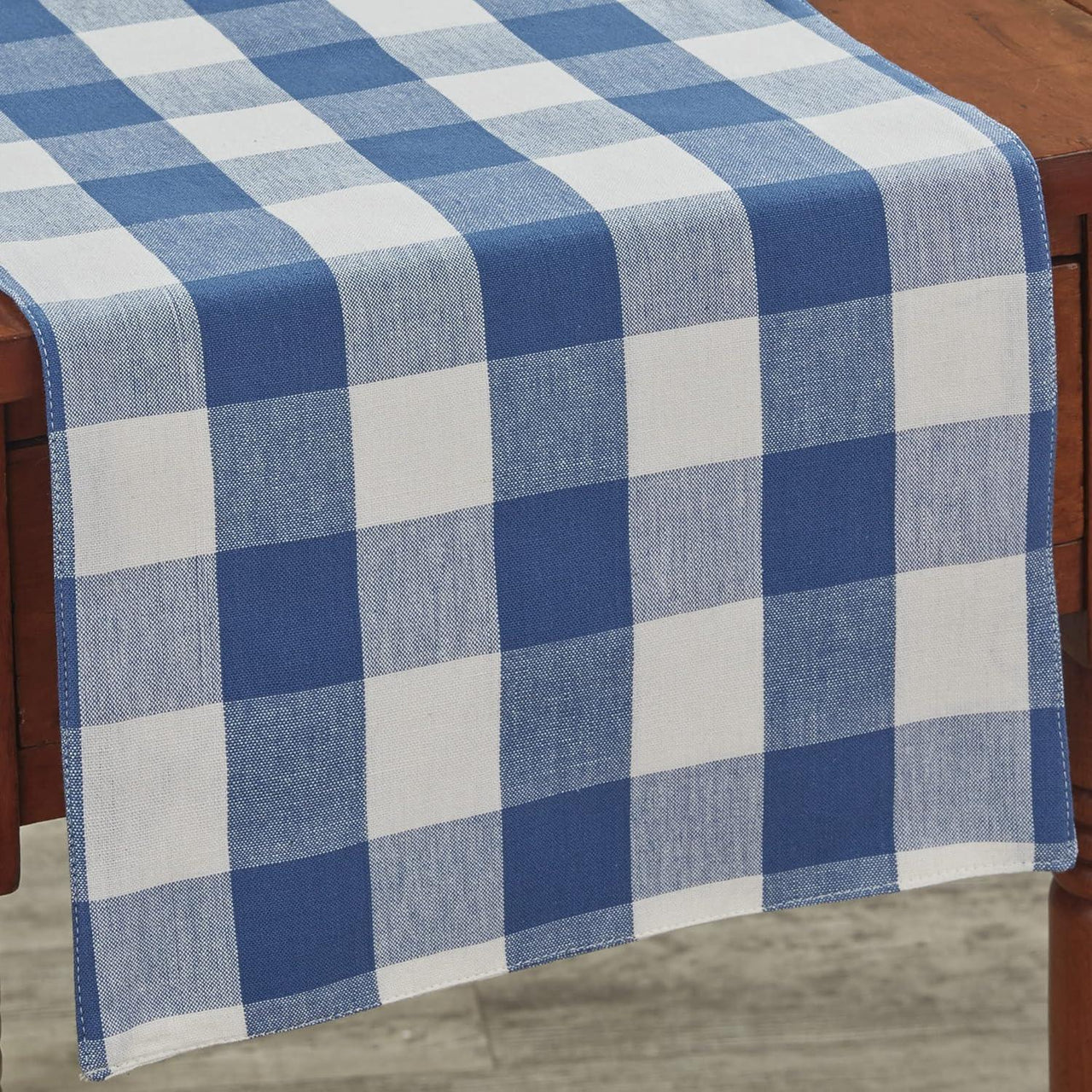 Wicklow Check Backed Table Runner - China Blue Park Designs