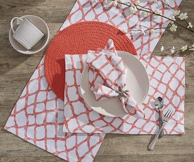 Seaview Placemat  Coral Set of 4 Park Designs