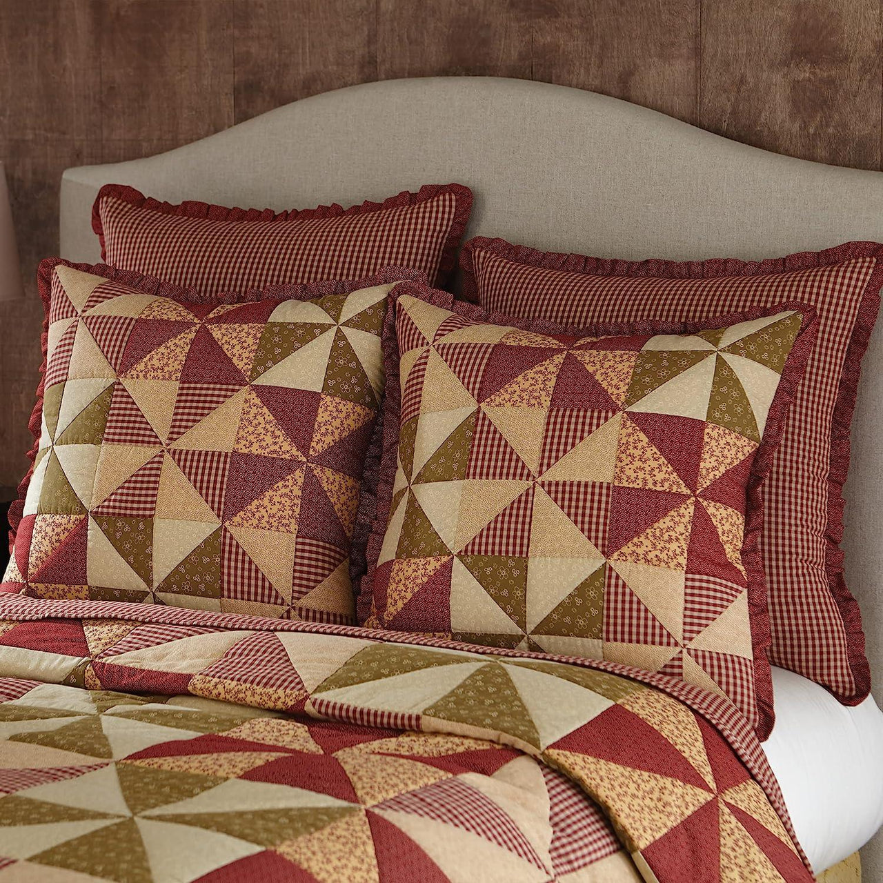 Mill Village Patchwork Euro Sham - Park Designs