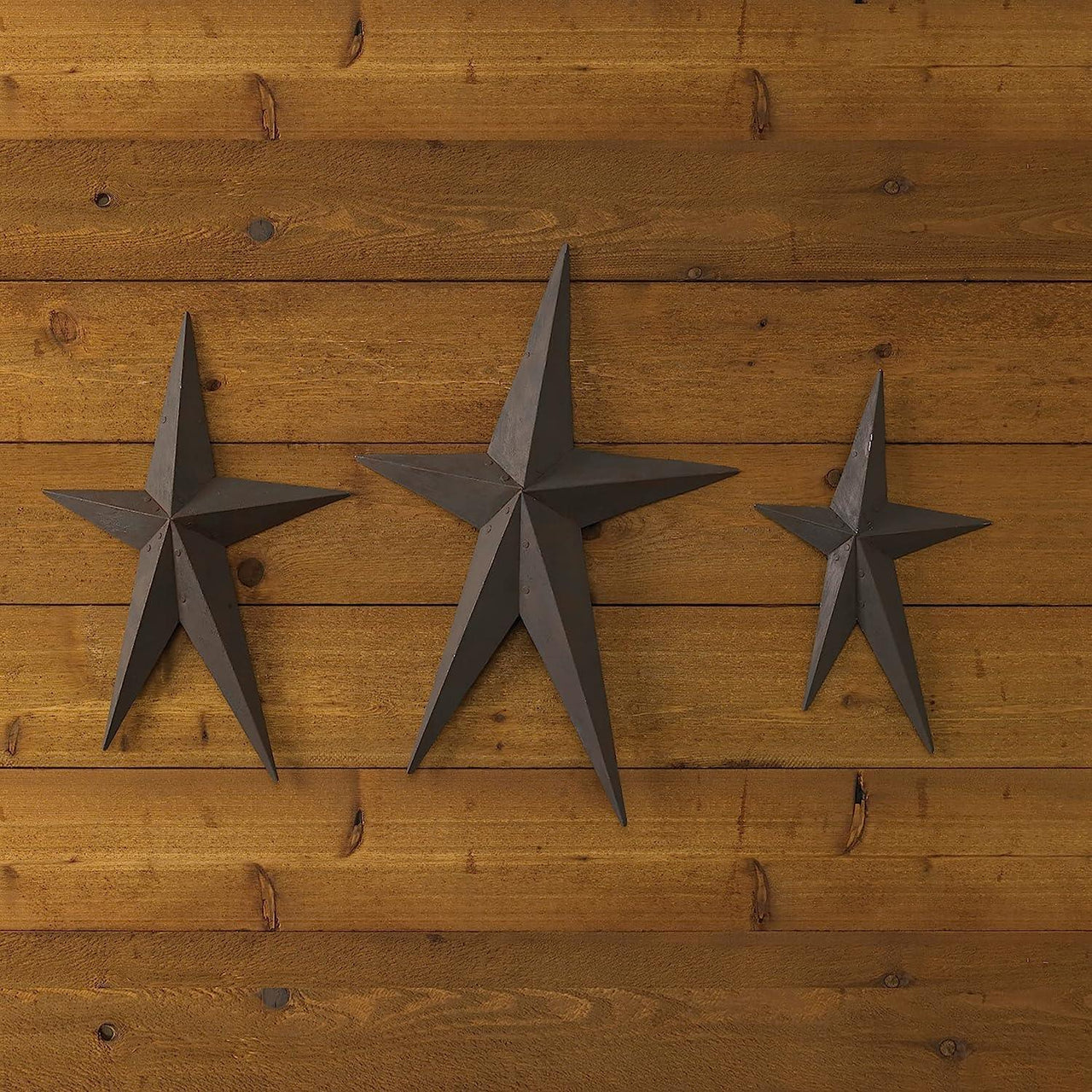 Primitive Rivet Metal Stars - Set of 3 Park Designs